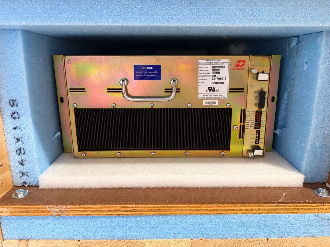 GE ACGD SGA power supply part number 2317092-2